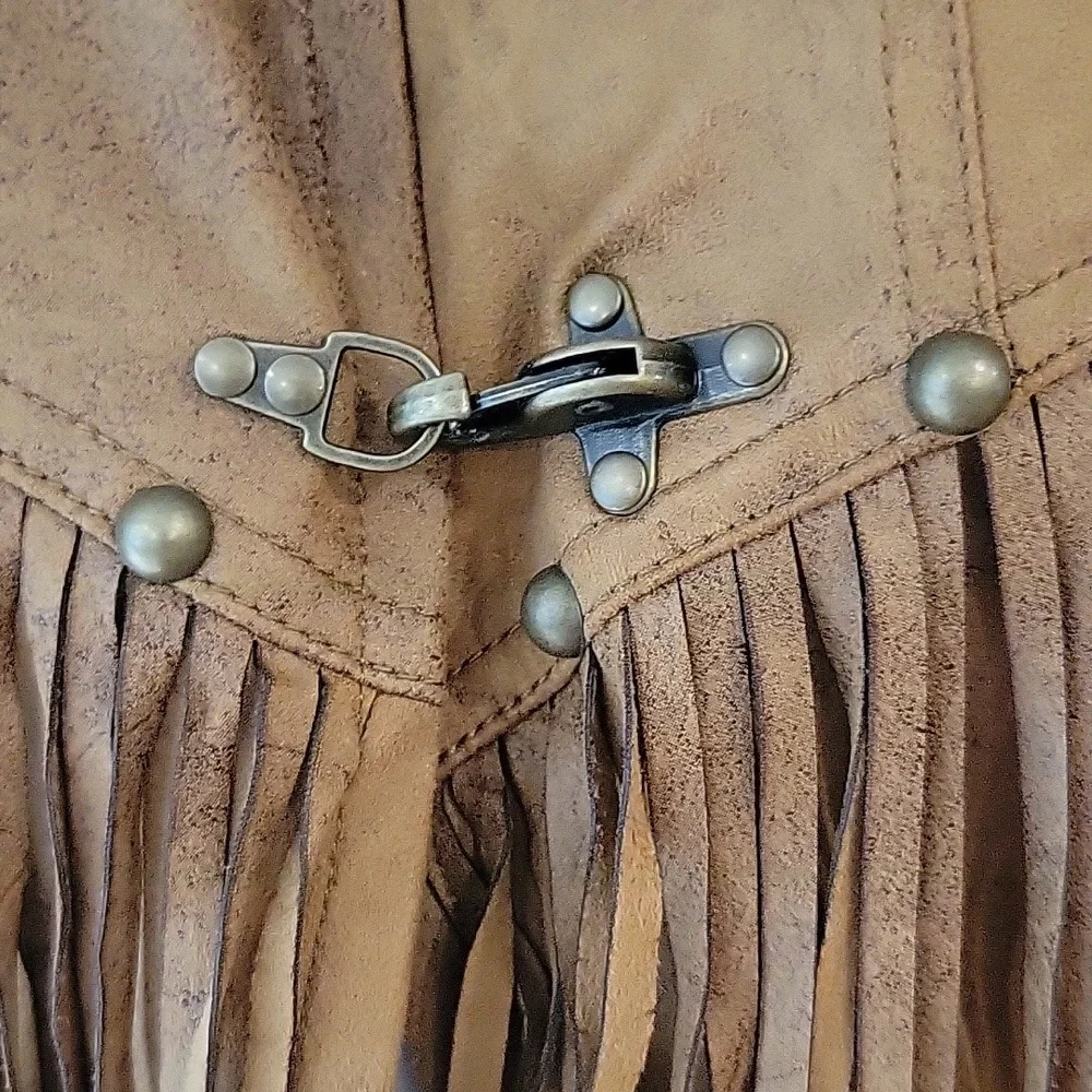Free People We The Free Knox Vegan Fringe Leather Jacket - Picture 5 of 16